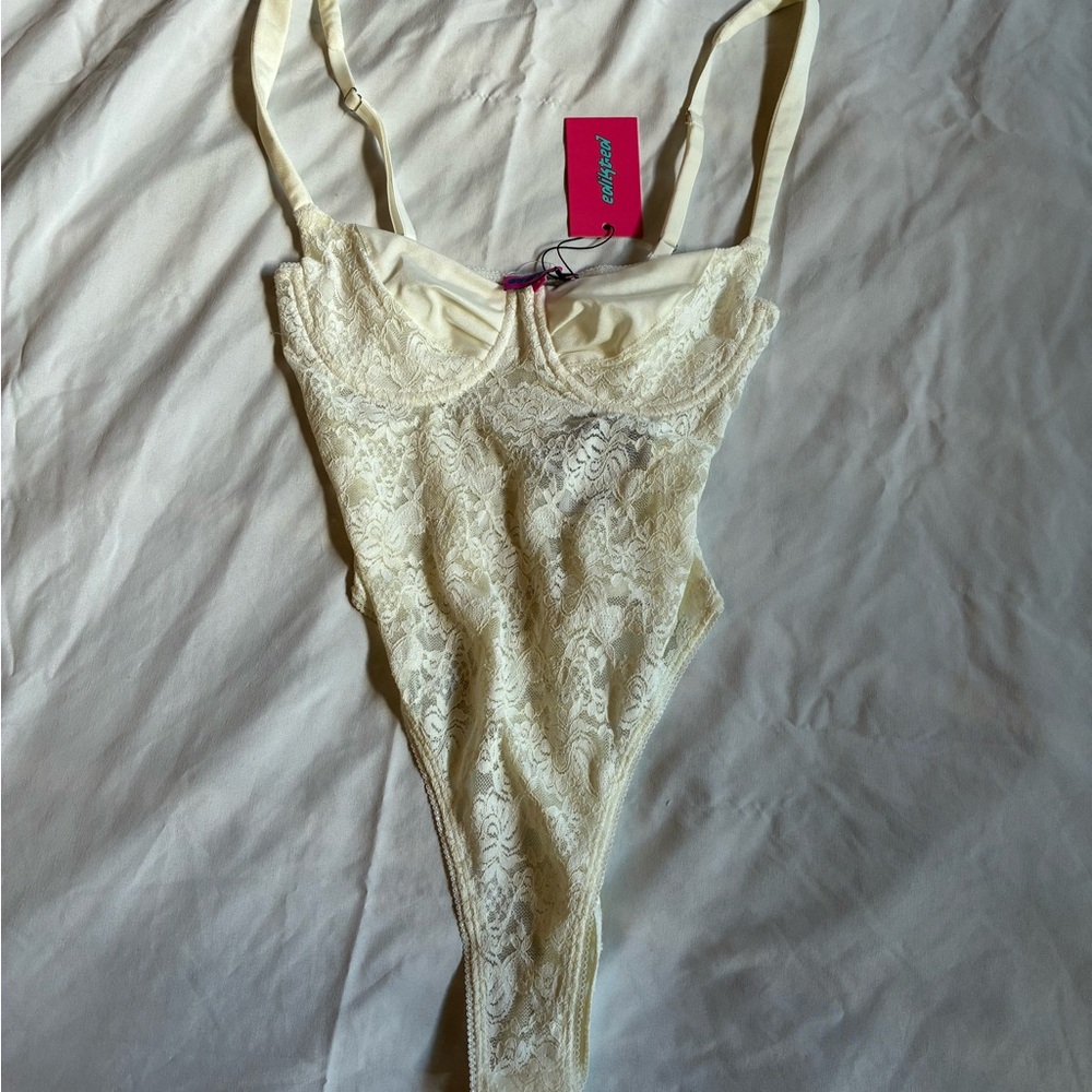 Edikted white Lace Bodysuit